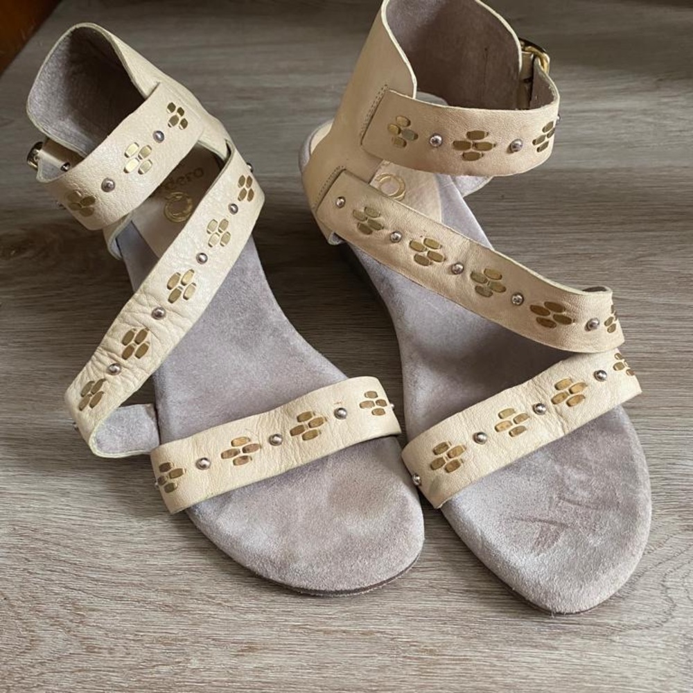 CALLEEN CORDERO Leather Studded Sandals